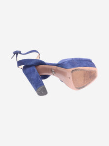 Prada Dark blue suede platform heels - size EU 38.5