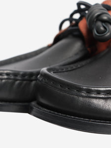 Loewe Black Campo boat shoes - size EU 39