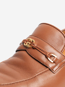 Gucci Tan leather loafers - size EU 38