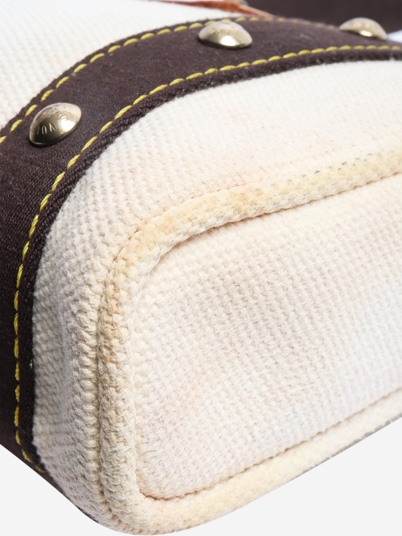 Cream vintage 2005 Antigua Cabas PM tote bag