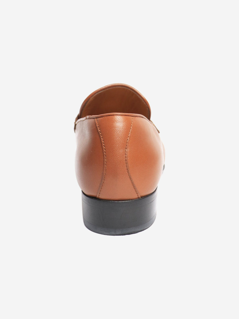Tan leather loafers - size EU 38 Flat Shoes Gucci 