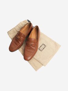 Gucci Tan leather loafers - size EU 38
