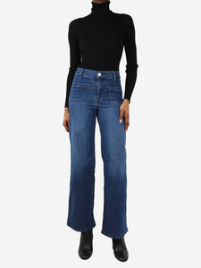 Frame Blue wide-leg jeans - size UK 6