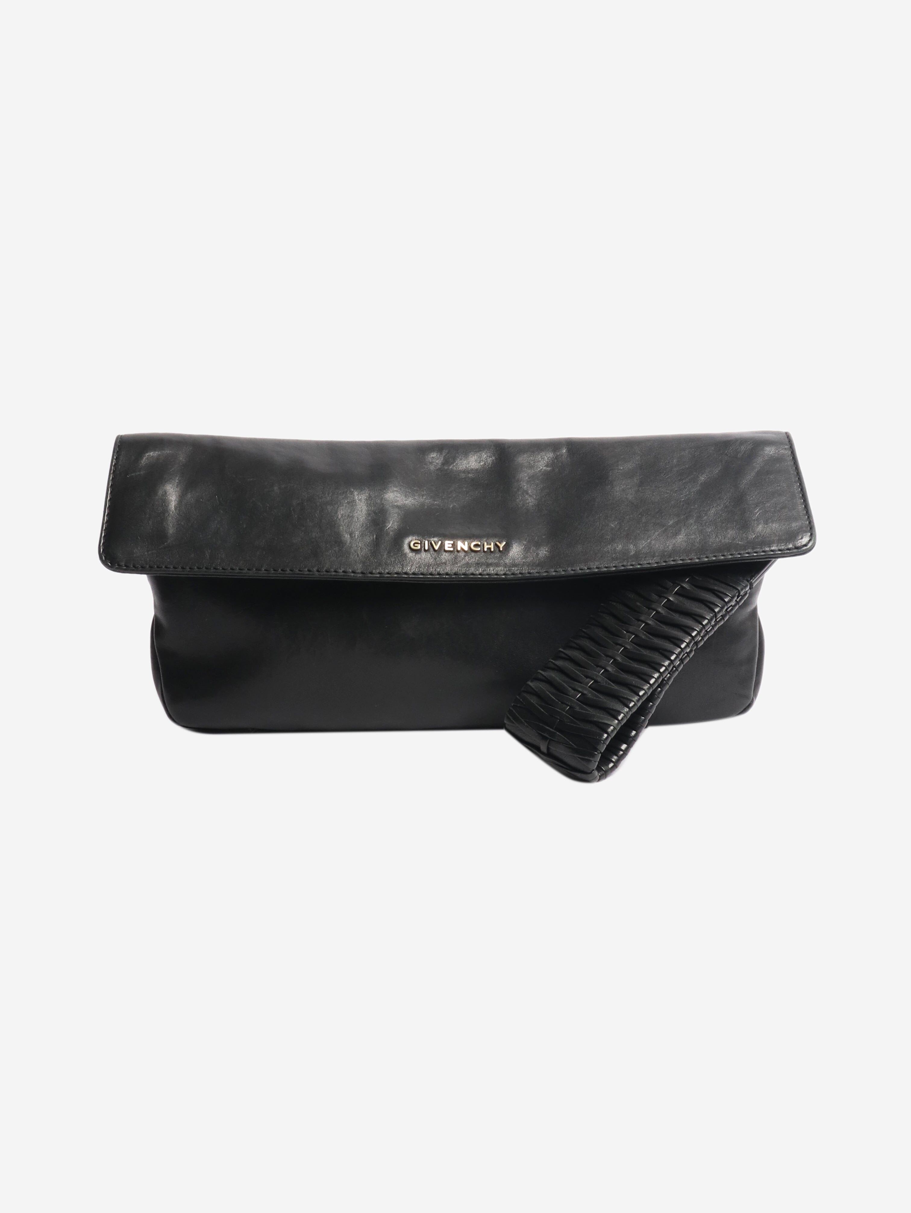 Black leather clutch Clutch bags Givenchy 