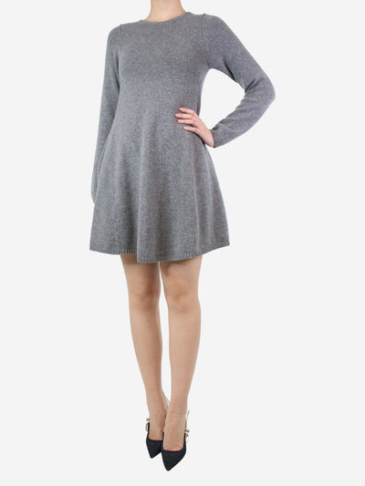 Grey cashmere flared dress - size S Dresses Khaite 