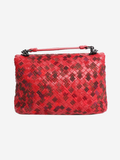 Red Intrecciato leather shoulder bag Shoulder bags Bottega Veneta 