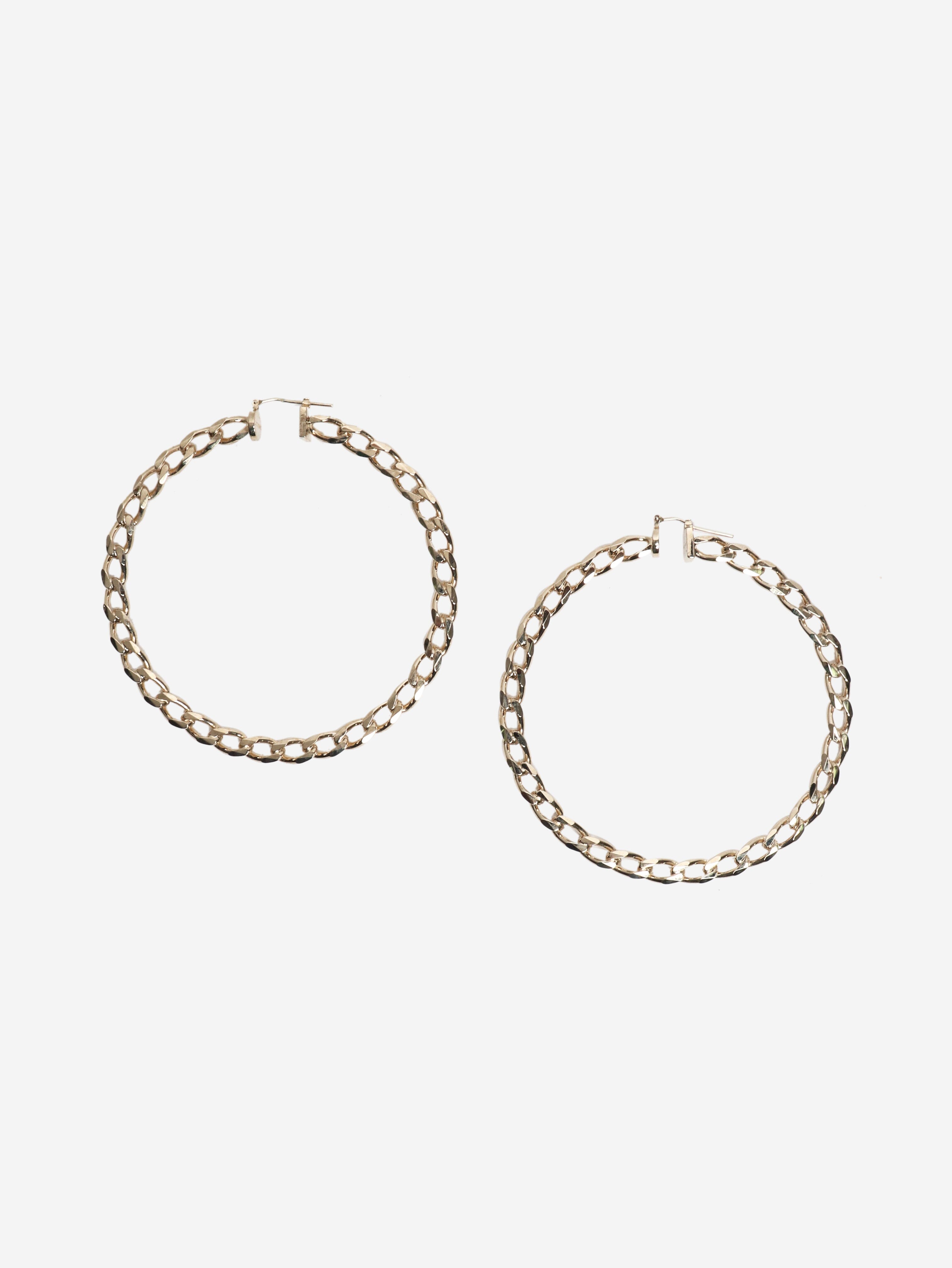Gold chain-hoop earings Earrings Jacquemus 