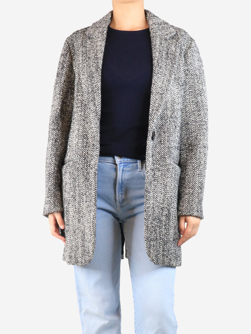 Black wool-blend teddy coat - size UK 8 Coats & Jackets Isabel Marant 