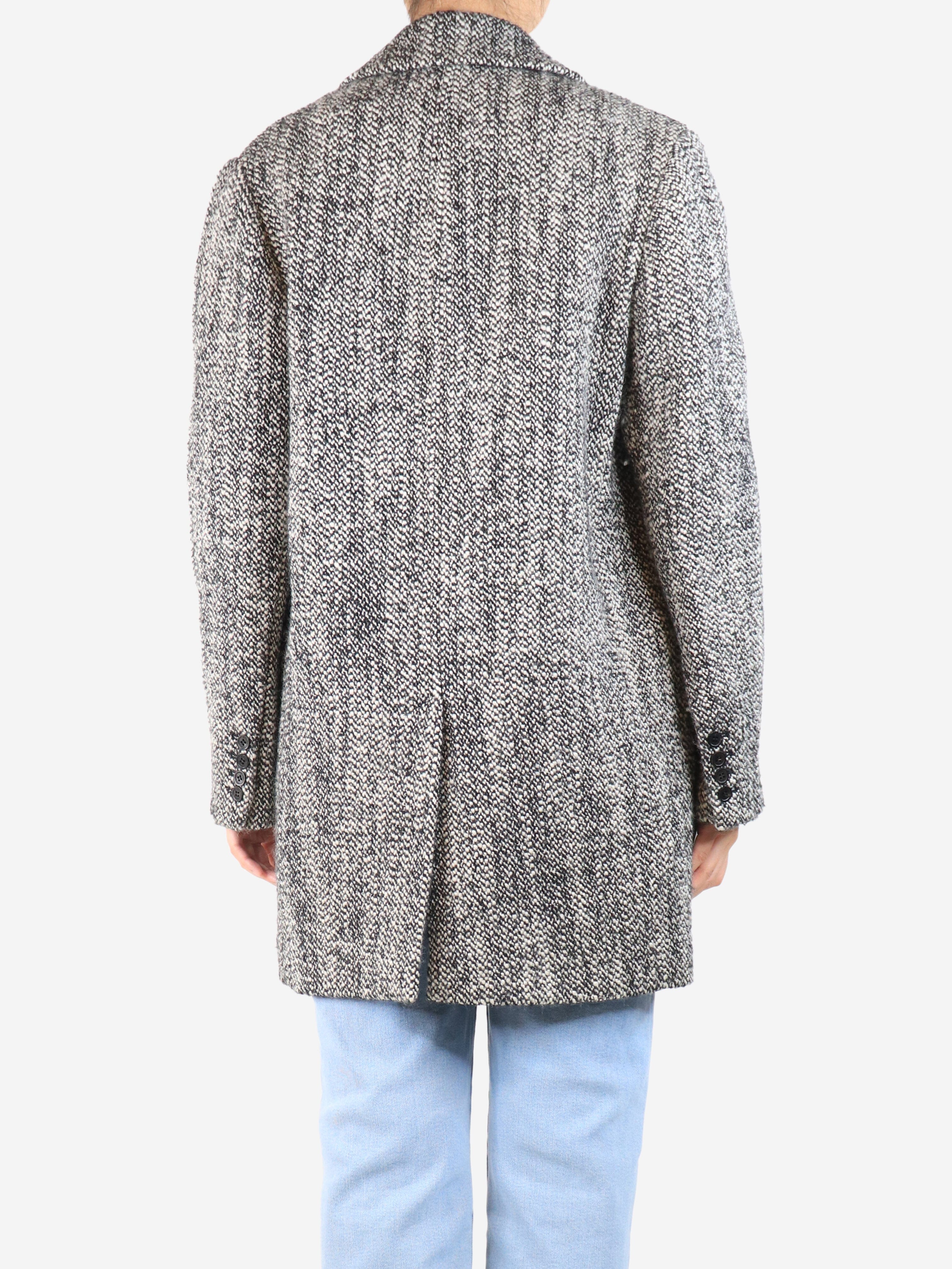 Black wool-blend teddy coat - size UK 8 Coats & Jackets Isabel Marant 