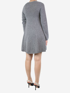 Khaite Grey cashmere flared dress - size S