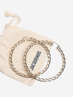 Gold chain-hoop earings Earrings Jacquemus 