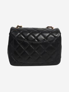 Black mini diamond-quilted lambskin Classic Single Flap bag