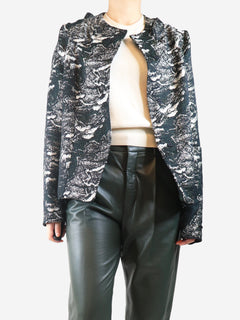 Black and silver jacquard jacket - size UK 10 Coats & Jackets Marni 