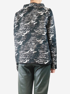 Black and silver jacquard jacket - size UK 10 Coats & Jackets Marni 