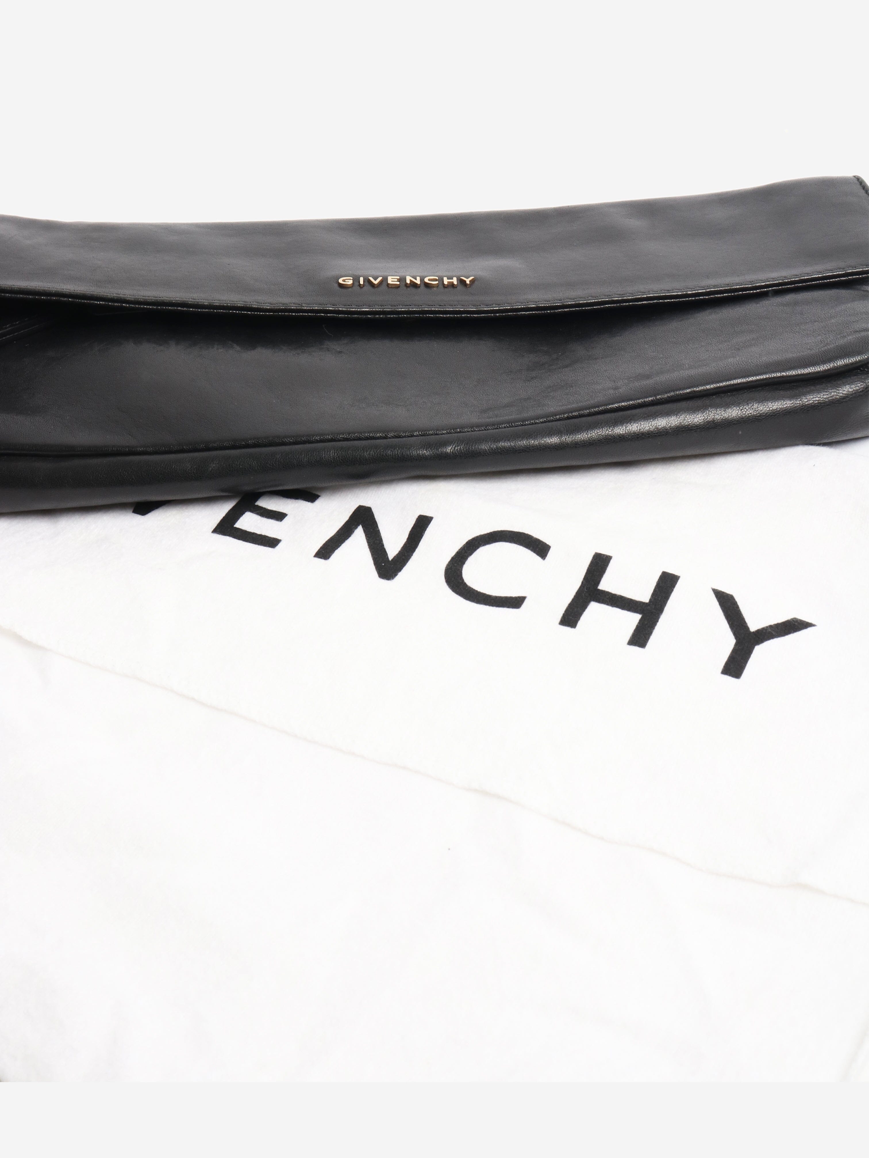 Black leather clutch Clutch bags Givenchy 