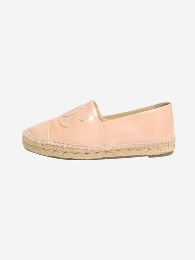 Pink patent leather espadrilles - size EU 36 Flat Shoes Chanel 