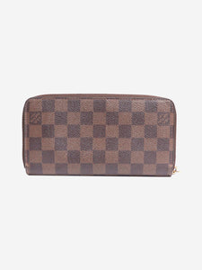 Louis Vuitton Brown 2009 Damier Ebene zipped purse