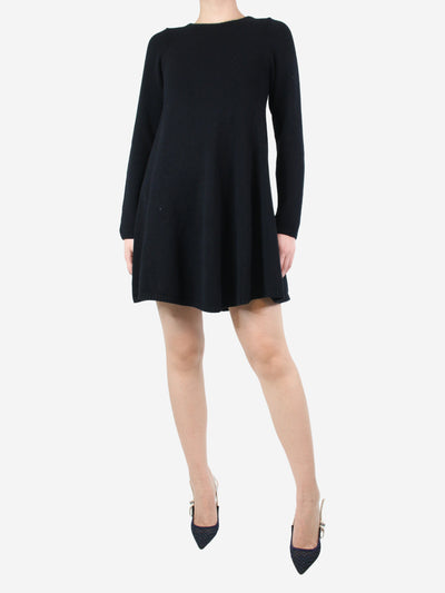 Black cashmere flared dress - size M Dresses Khaite 