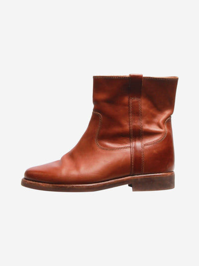 Tan leather ankle boots - size EU 40 Boots Isabel Marant 