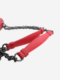 Red Intrecciato leather shoulder bag Shoulder bags Bottega Veneta 