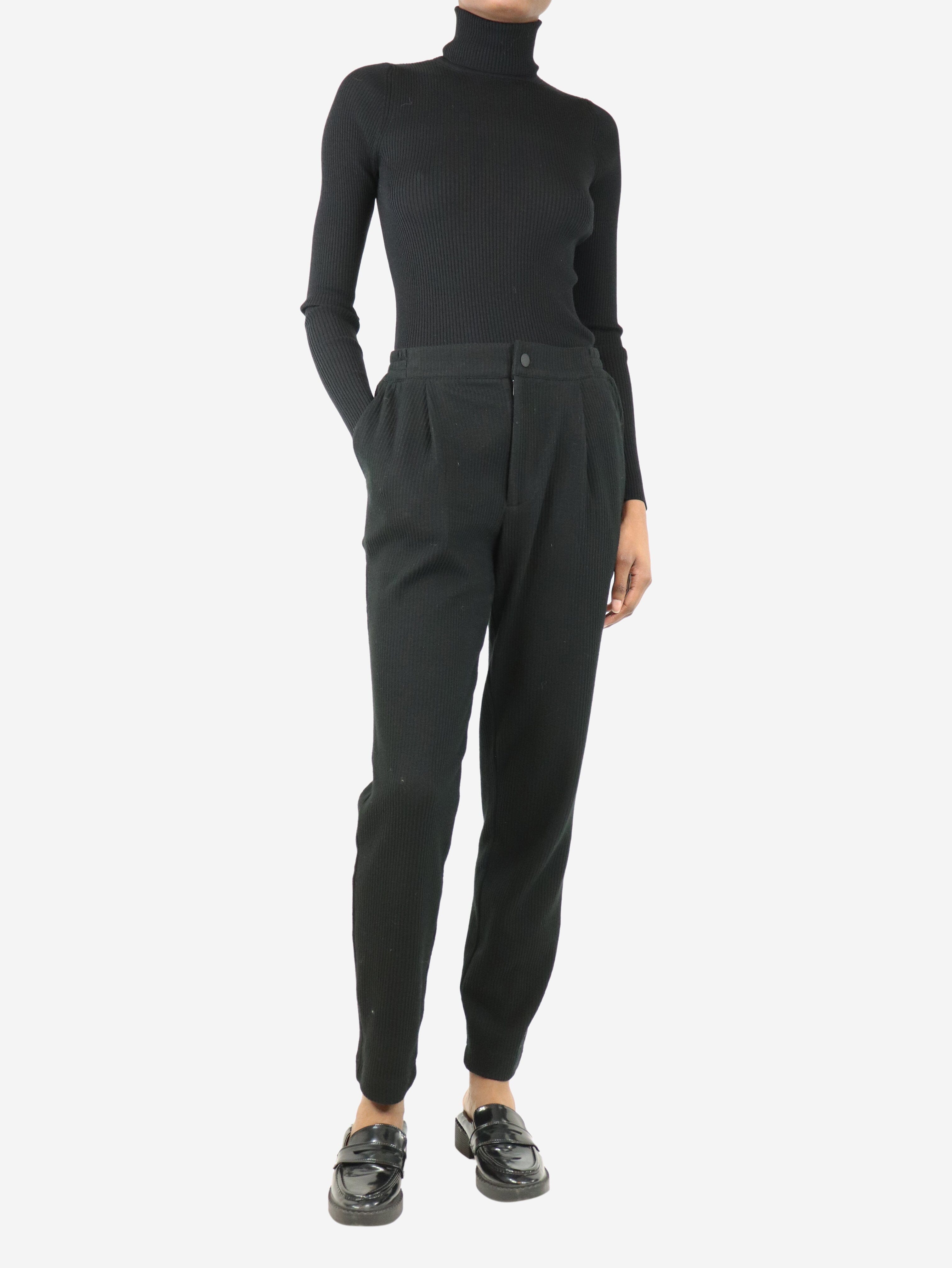 Black corduroy pleated trousers - size XS Trousers Varley 