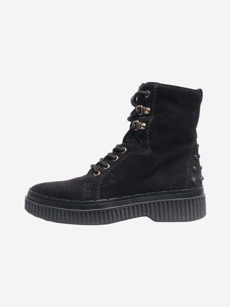 Black lace-up ankle boots - size EU 36 product image