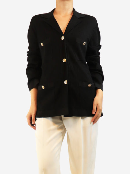 Black knit cardigan jacket - size UK 18 product image