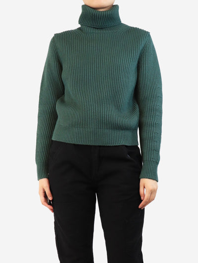 Green Leona turtleneck sweater - size S Knitwear Fortela 