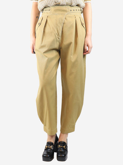 Sand high-waist cargo trousers. - size UK 10 Trousers Ulla Johnson 