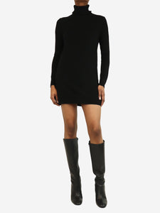 Equipment Femme Black longline cashmere dress - size XS