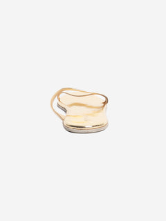 Gold patent sandals - size EU 40