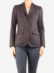 Loro Piana Brown cashmere blazer - size UK 8