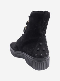 Black lace-up ankle boots - size EU 36 Boots Tod's 