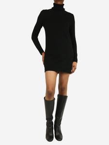 Equipment Femme Black longline cashmere dress - size XS