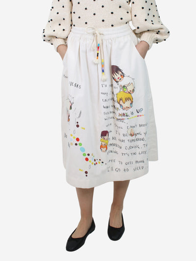 White corduroy skirt - size EU 36 Skirts Mira Mikati 