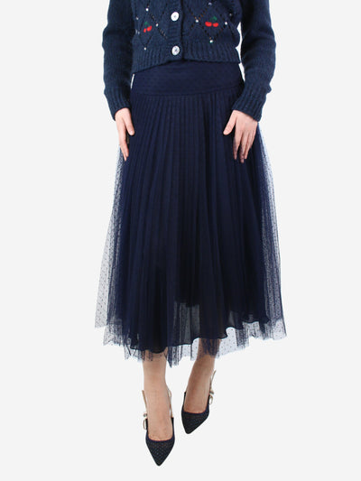 Blue tulle mid-length skirt - size UK 12 Skirts Christian Dior 