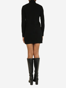 Equipment Femme Black longline cashmere dress - size XS