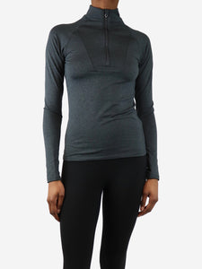 Varley Dark grey half-zip baselayer top - size XS