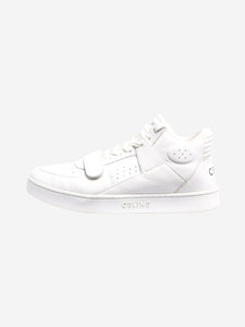 Celine White Ct-02 leather mid-top trainers - size EU 39