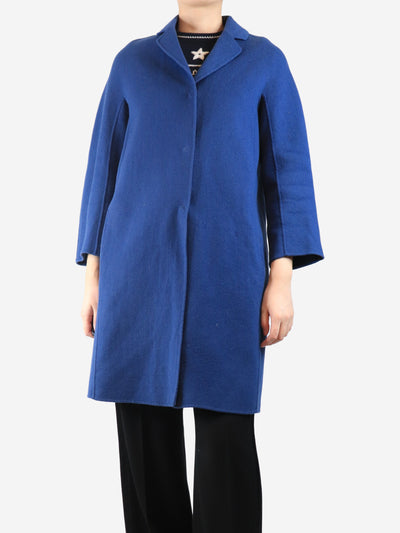 Blue wool coat - size UK 8 Coats & Jackets S'Max Mara 