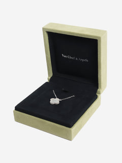 18k White gold Vintage Alhambra pendant Necklaces Van Cleef & Arpels 