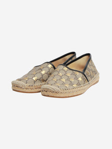 Gucci Brown monogram espadrilles - size EU 41.5