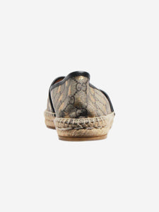 Gucci Brown monogram espadrilles - size EU 41.5