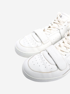 Celine White Ct-02 leather mid-top trainers - size EU 39