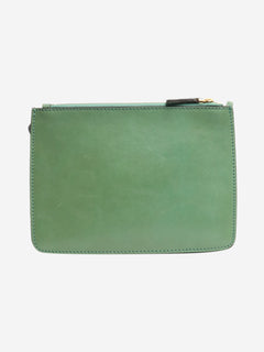 Green leather pouch crossbody bag Cross-body bags The Bridge 