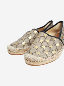 Gucci Brown monogram espadrilles - size EU 41.5