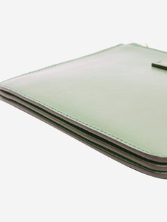 Green leather pouch crossbody bag Cross-body bags The Bridge 