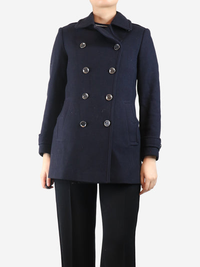 Navy double breasted coat - size UK 8 Coats & Jackets Burberry 