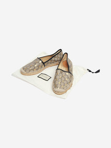 Gucci Brown monogram espadrilles - size EU 41.5