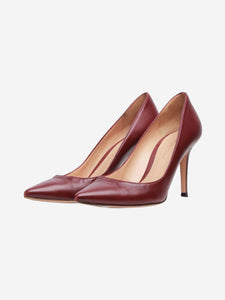 Gianvito Rossi Burgundy pointed-toe pumps - size EU 37.5